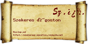Szekeres Ágoston névjegykártya